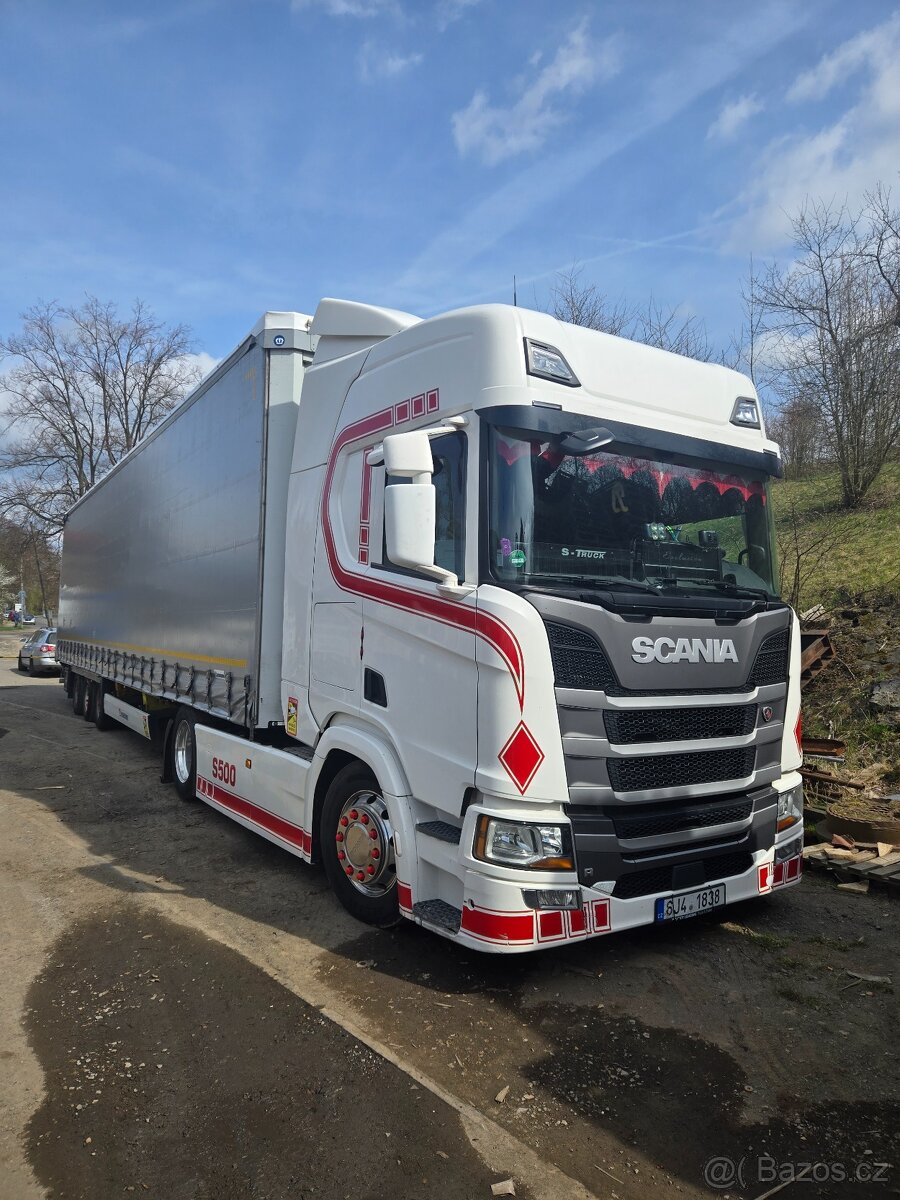 Prodám tahač scania + návěs KRONE