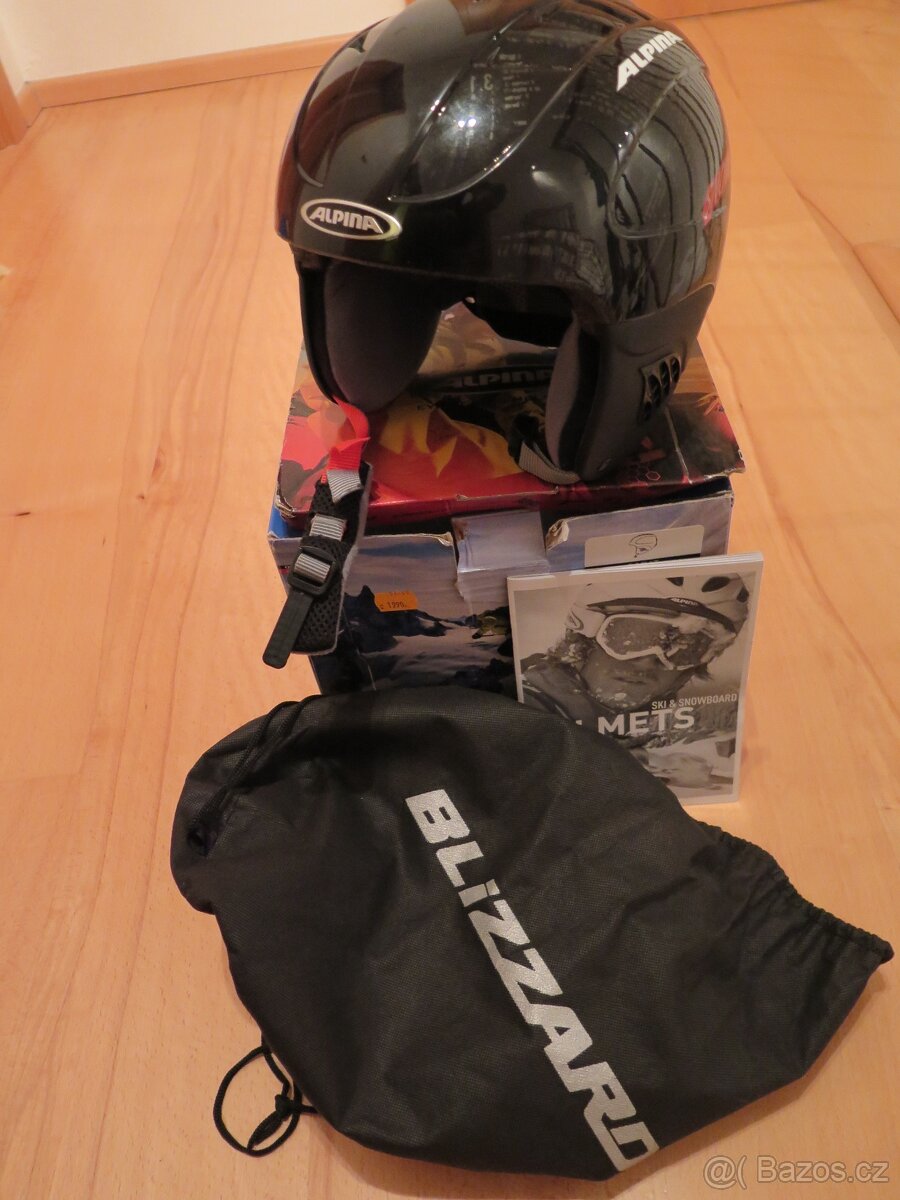 lyžařská helma zn.Alpina vel.54-58,jen 2x použitá, nebouraná