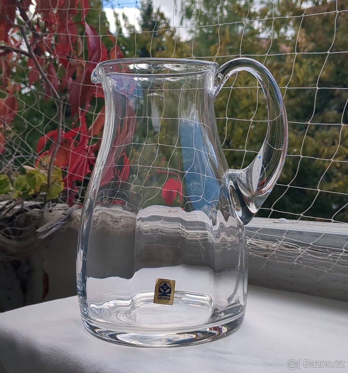 Velký skl. džbán KATARÍNSKÁ HUTA Czechoslovakia