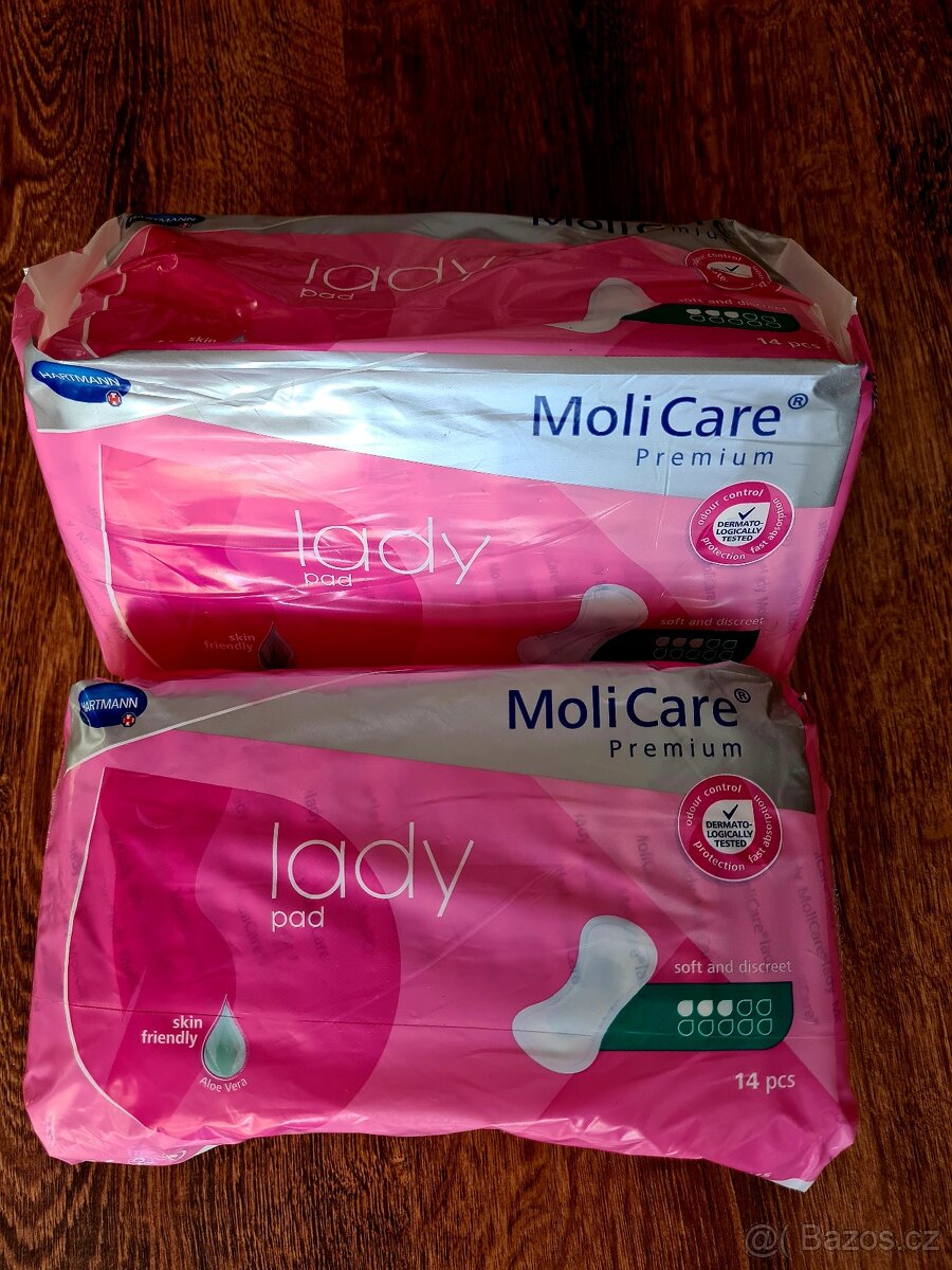 MoliCare Lady 3 kapky 14 ks - inkontinenční vložky. 2 bal.