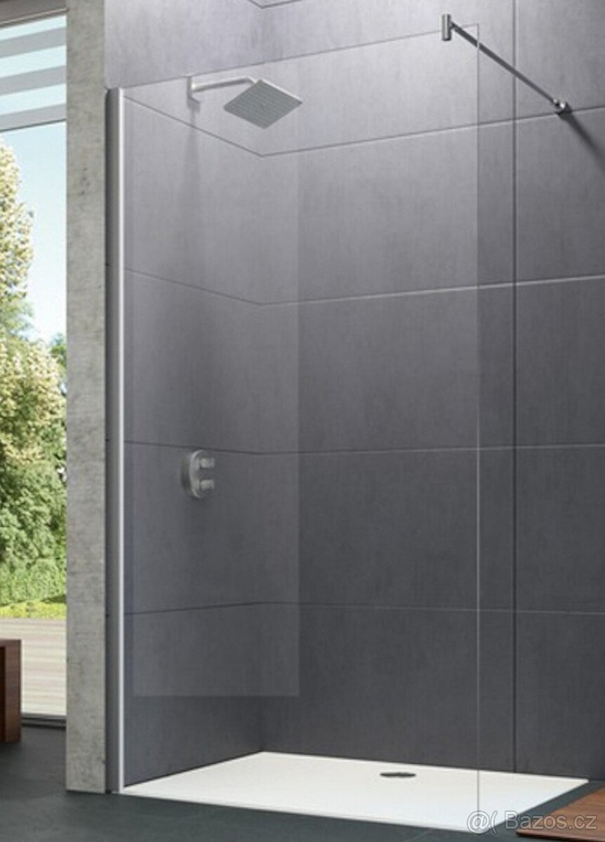 Koupelnová sprchová zástěna Walk-in HUPPE-120cm- nová