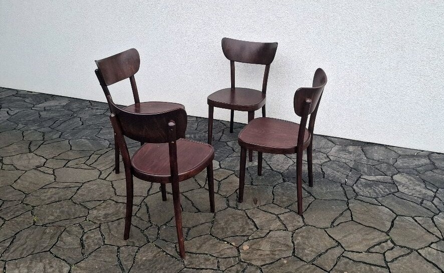 Celodřevěné židle TON po renovaci č.2