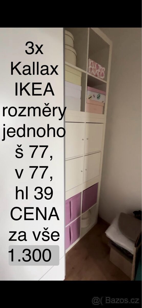 3x Kallax IKEA