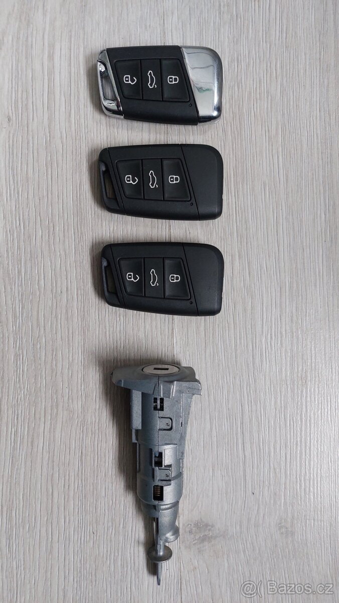 Sada klíčů Škoda Superb 3V0959752G, 3V0959752H