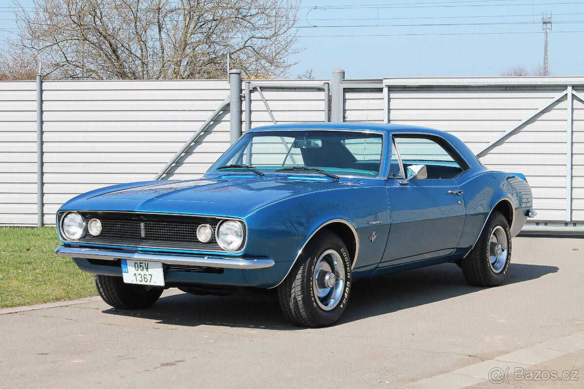 1967 Chevrolet Camaro 327 V8, manuál, vynikající stav