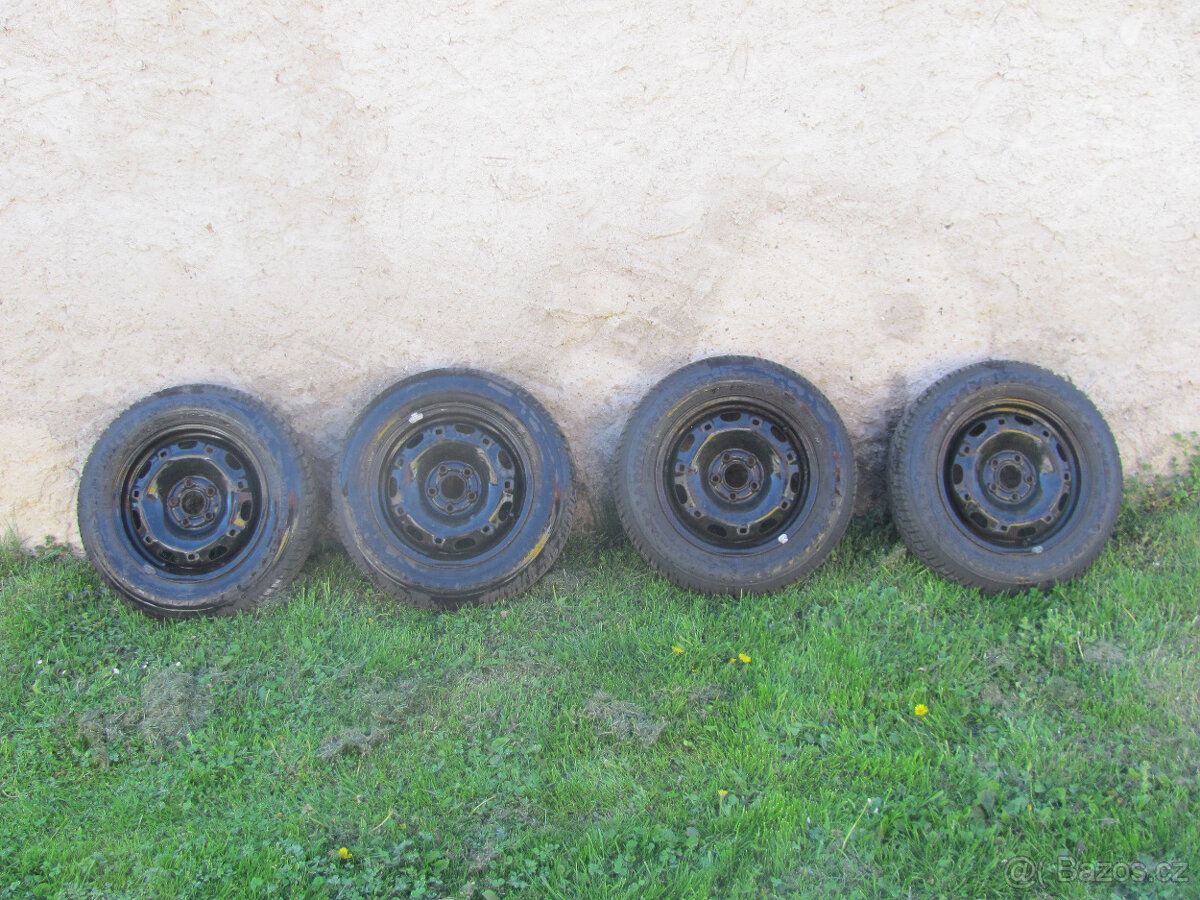 ZIMNÍ PLECH. KOLA ŠKODA 14" - 5x100 - 165/70/R14 + POKLICE