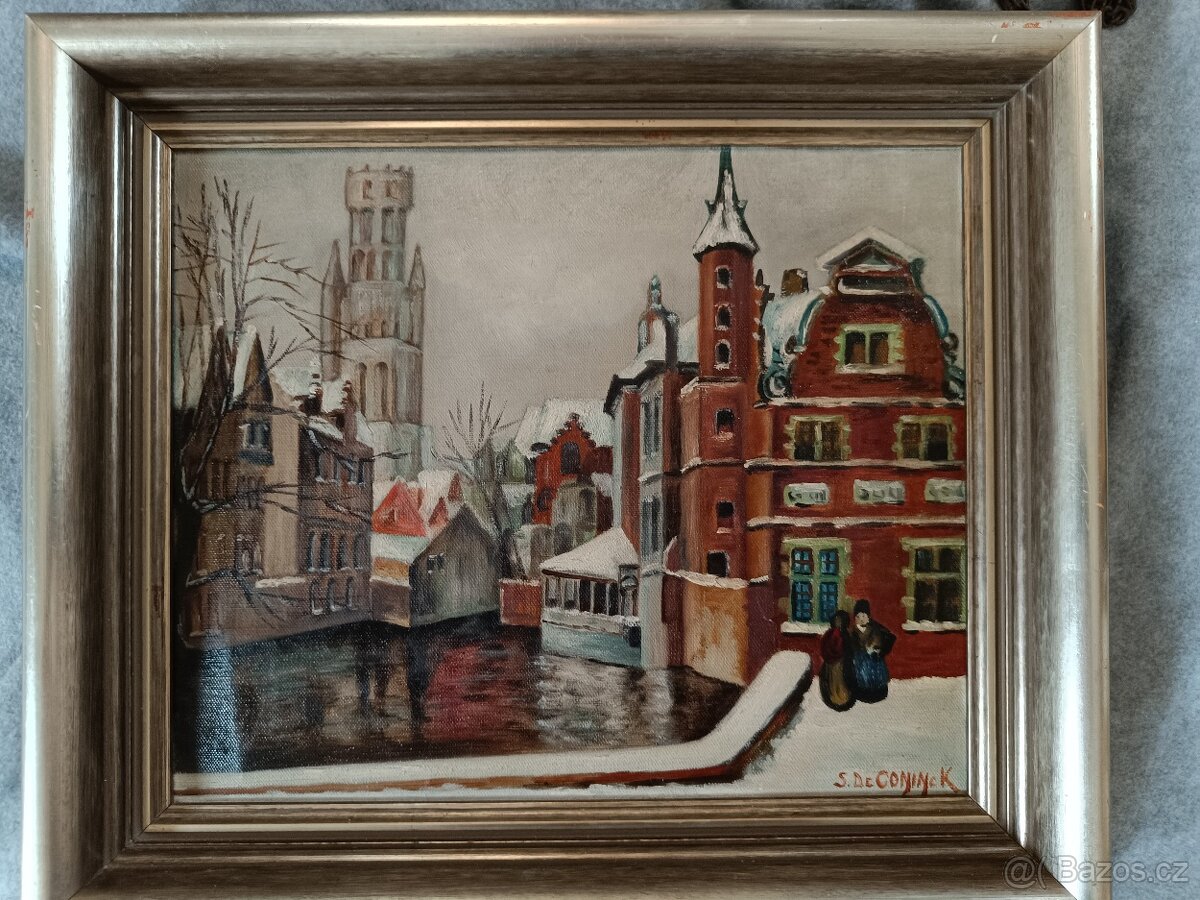 Obraz , 30x35 cm, olej , plátno, original