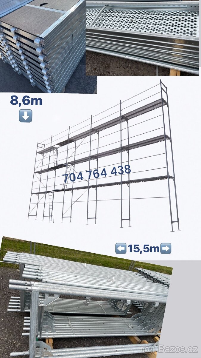 Rámové Lešení- 130m2- systém Baumann-