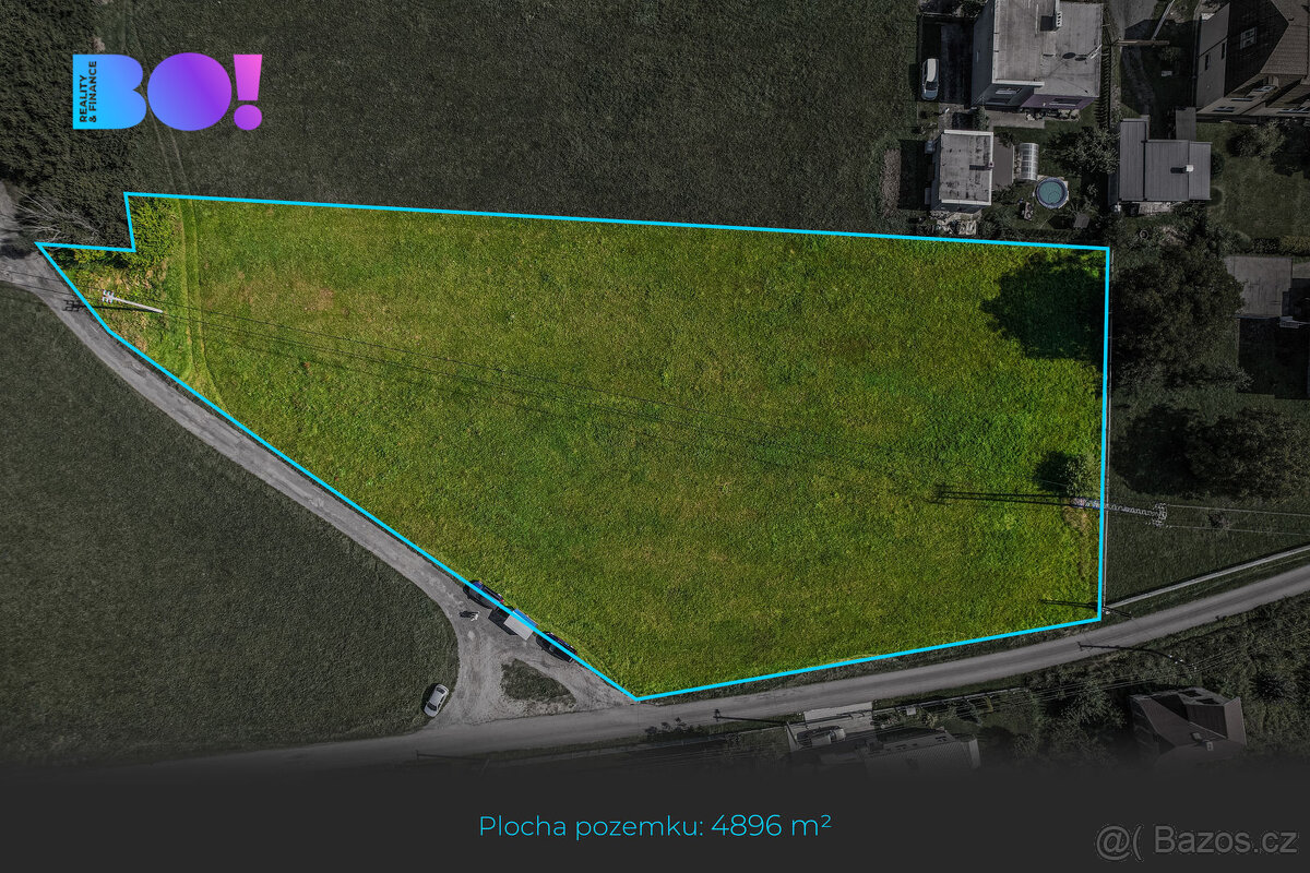 Prodej stavebního pozemku, 4 896 m², Bystřice