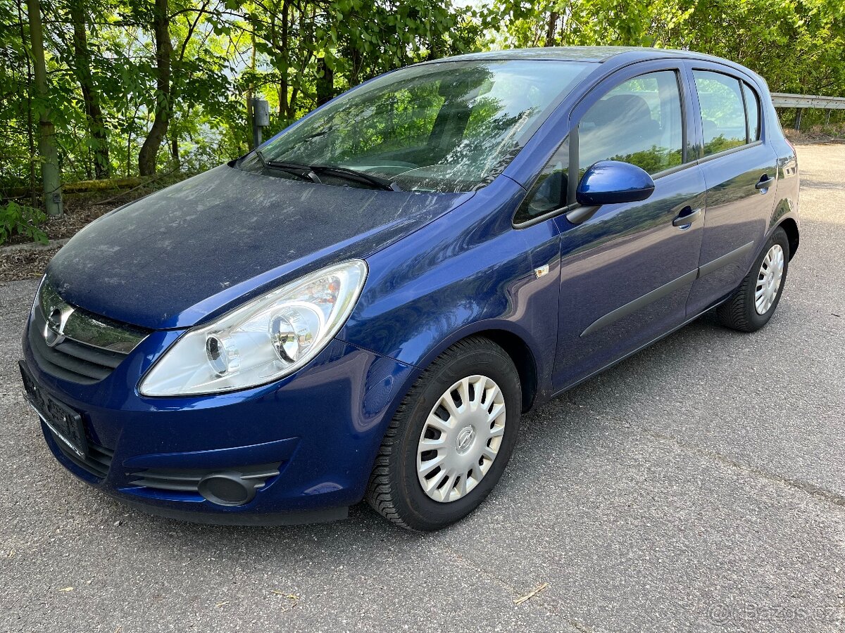 Corsa 1,2 benzin 59 Kw, r.2007, 5 dveří, 91 tis.km, klima