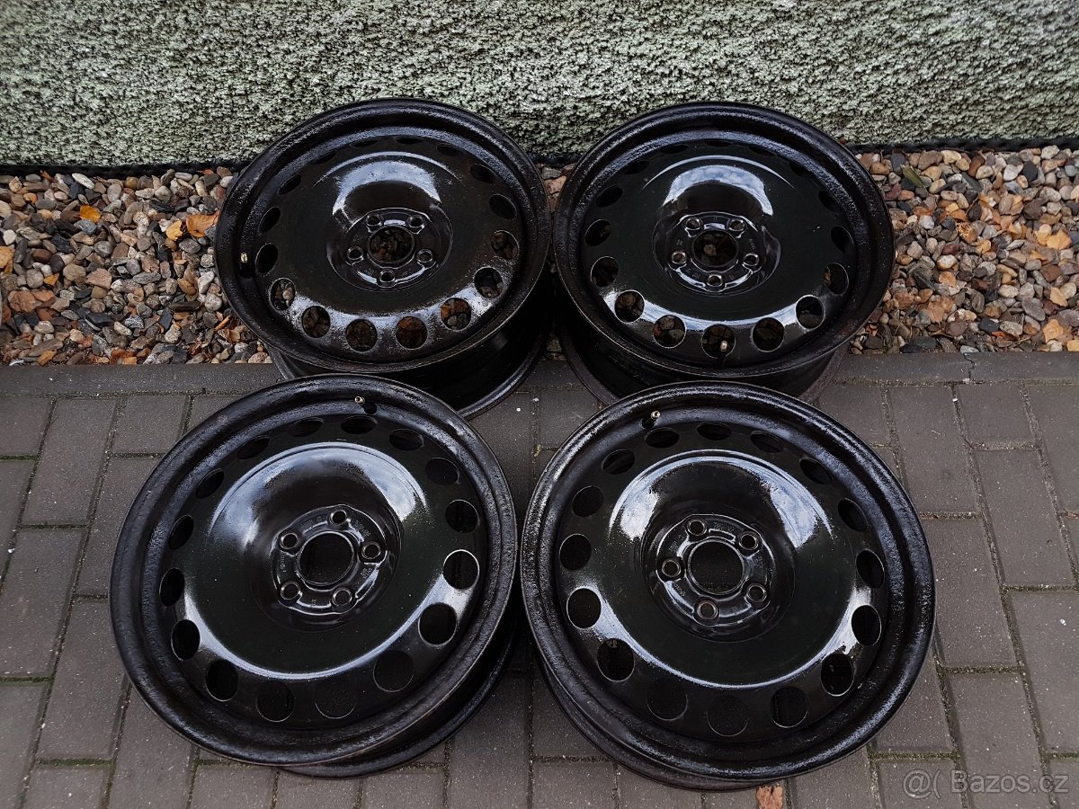 Plechové disky kola Škoda R16 5x100 Octavia I Golf Bora