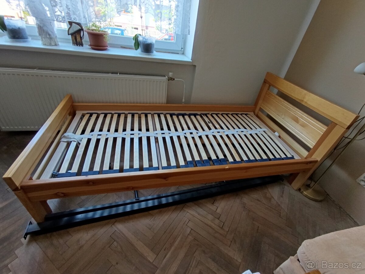 Postel s roštem 90x220
