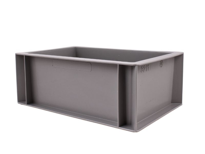 Přepravka euro plná 300x200x118 mm, šedá