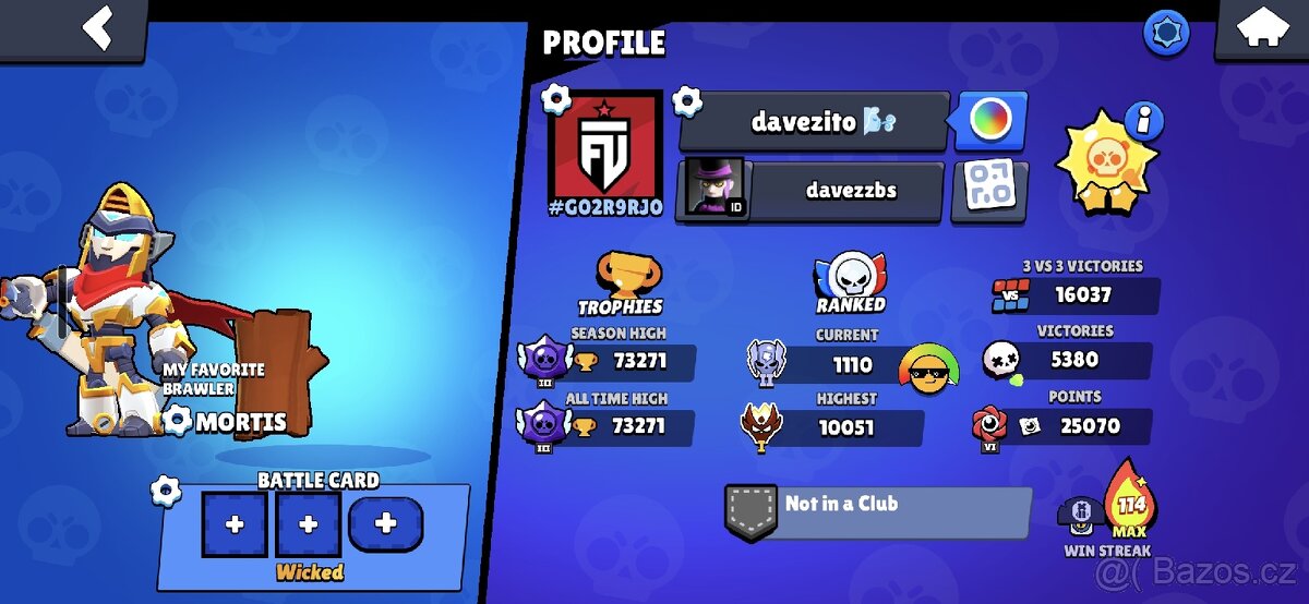 prodavam brawl stars ucet