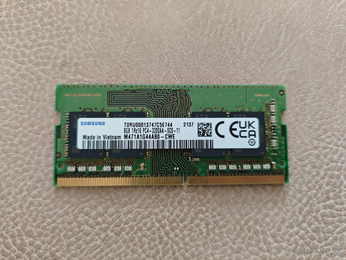 Samsung 8GB 1Rx16 PC4-3200AA-SC0-11