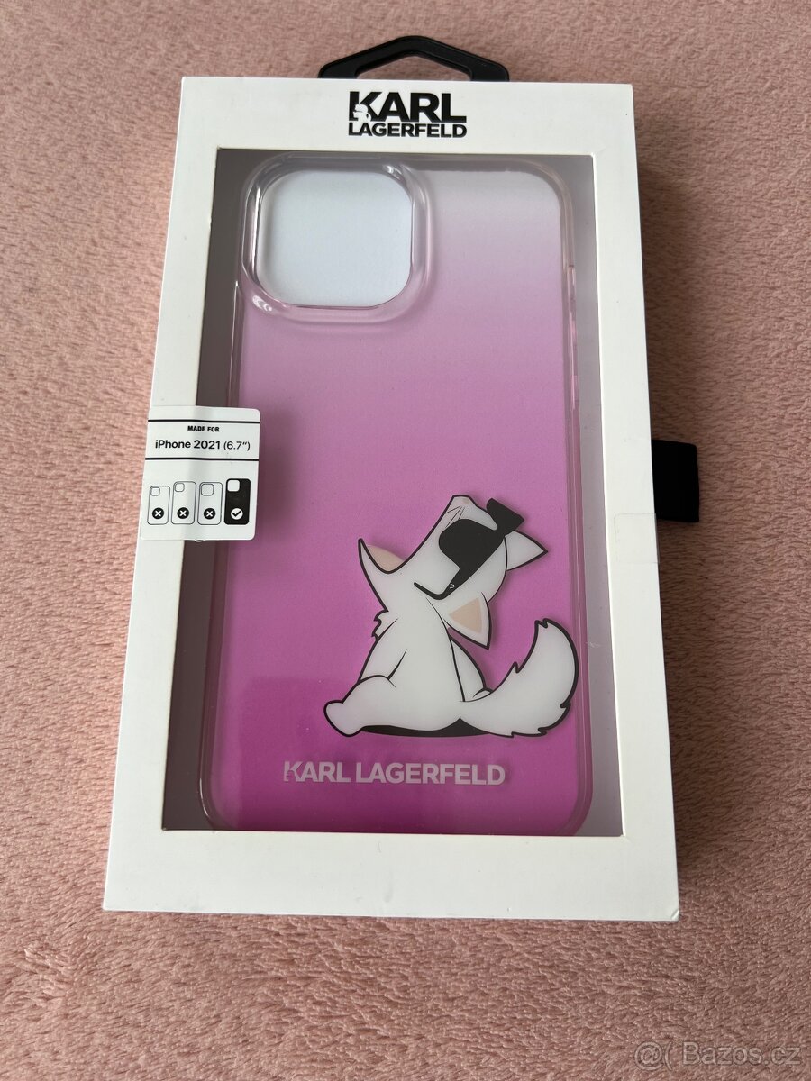 iPhone 13 Pro Max obal kryt Karl Lagerfeld pink