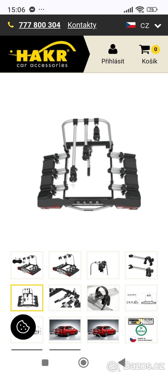 Půjčím pronajmu nosič kol