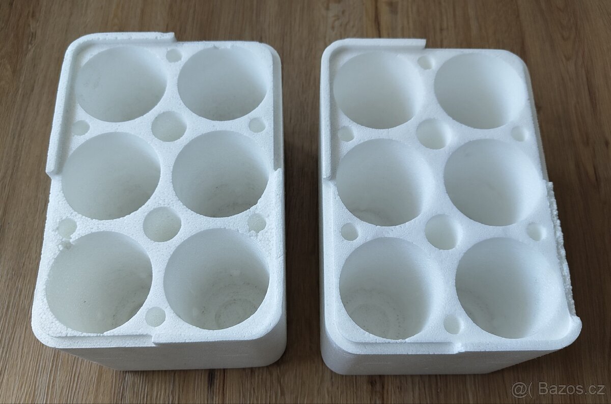 Polystyrenovy box na 6 lahví vína