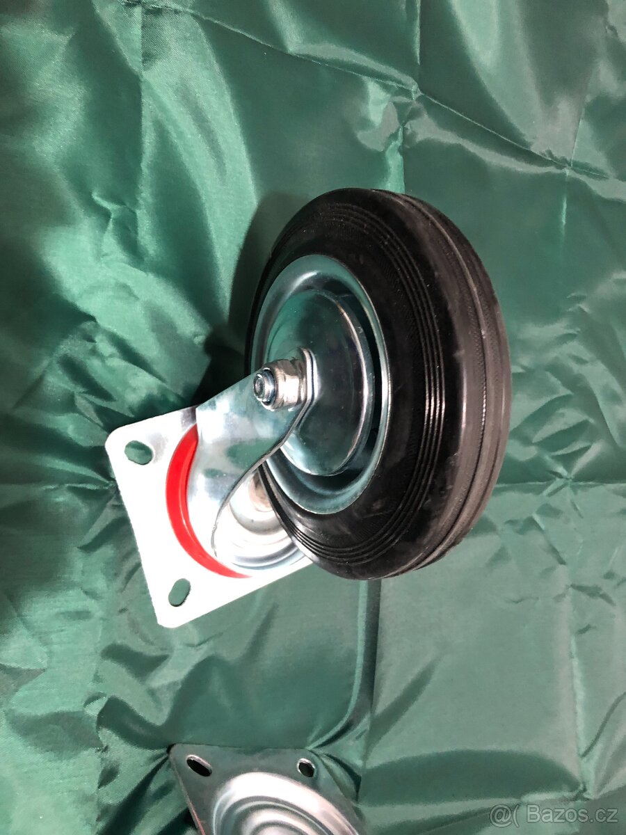 Prodám 2 x otočné kolo průměr cca 15,5 cm, zatížení 145 kg