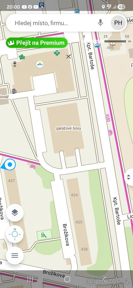 Pronájem garáže Polabiny IV.