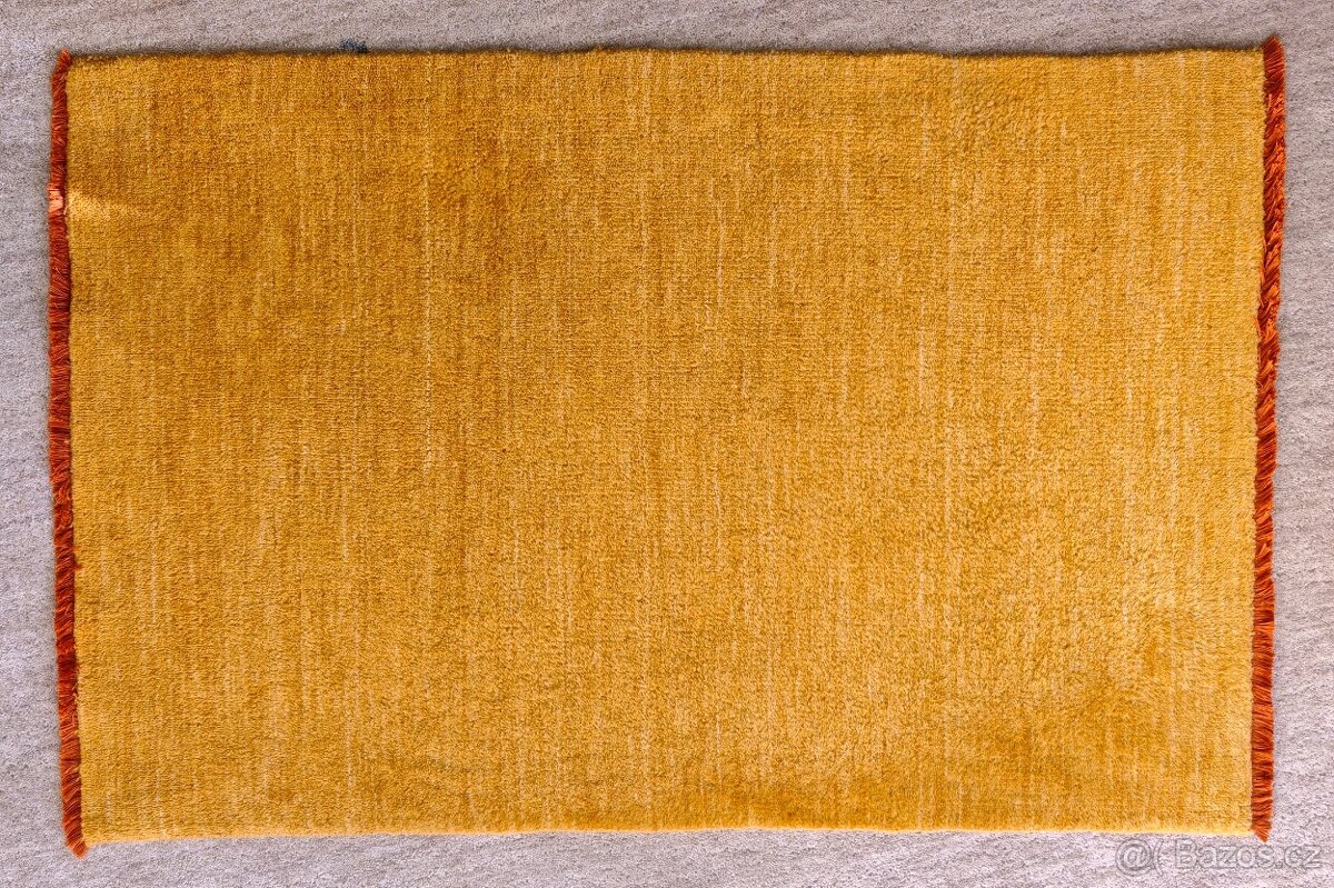 Vlněný koberec Handloom Fringes – oranžový 3ks