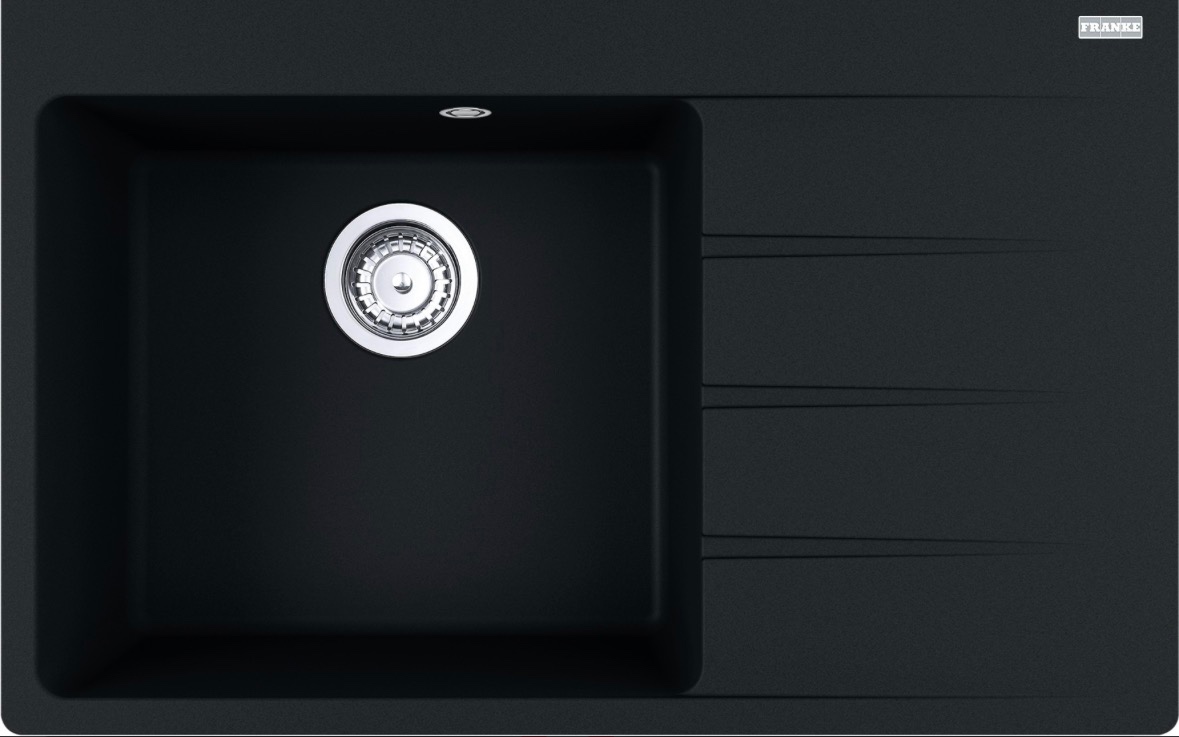 Kuchyňský dřez Franke Centro CNG 611-78 TL/2 Onyx, levý
