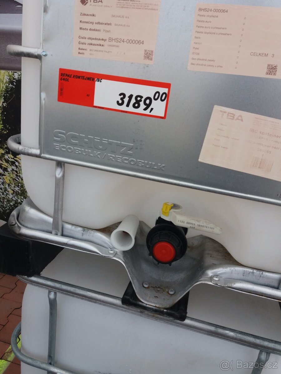IBC 600 Litrové nádrže
