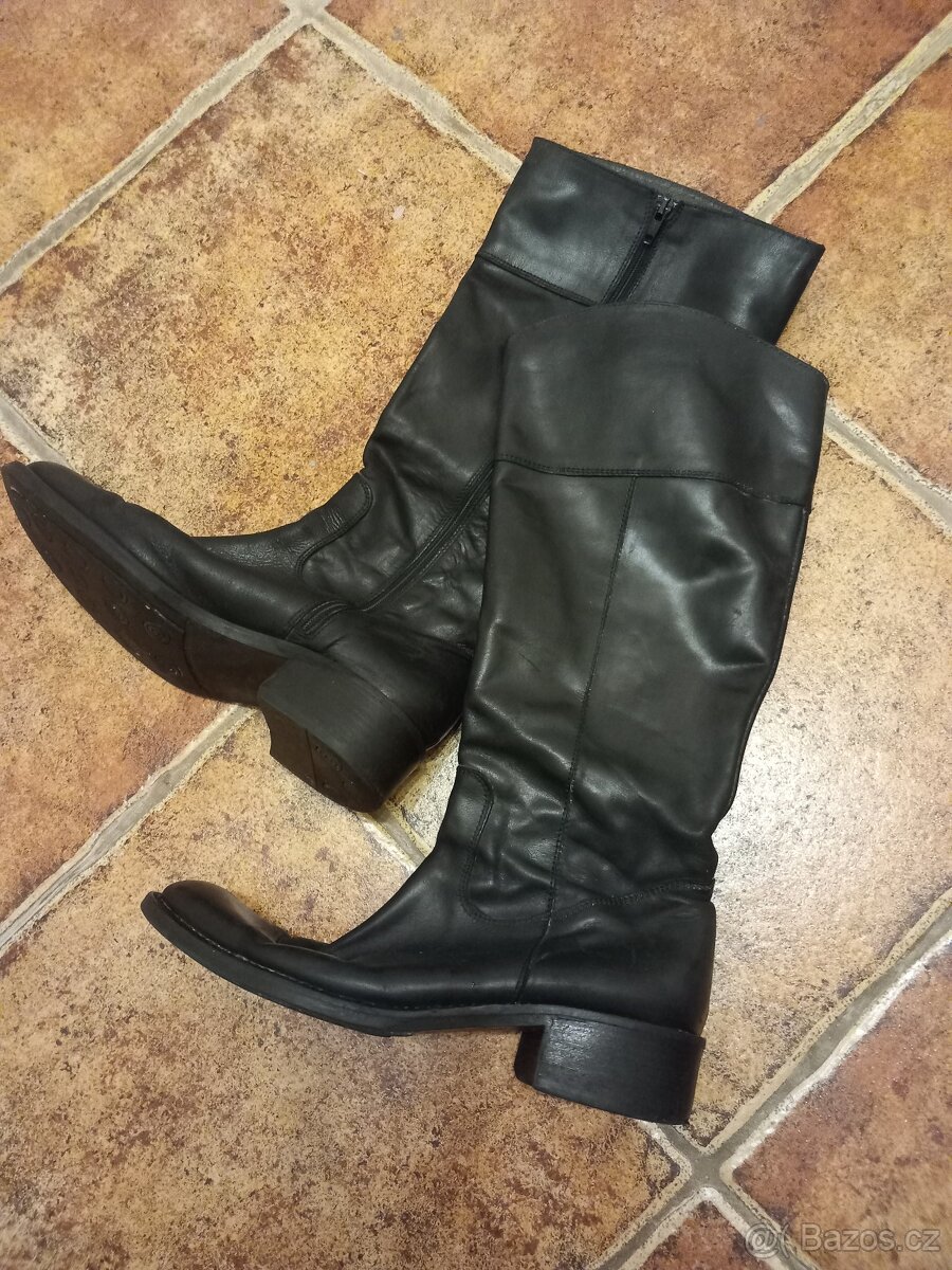 Dámské kožené kozačky Beltissimo vel. 39