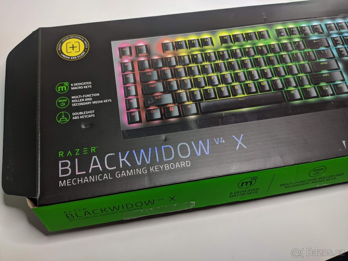 Mechanická klávesnice Razer blackwidow V4 x