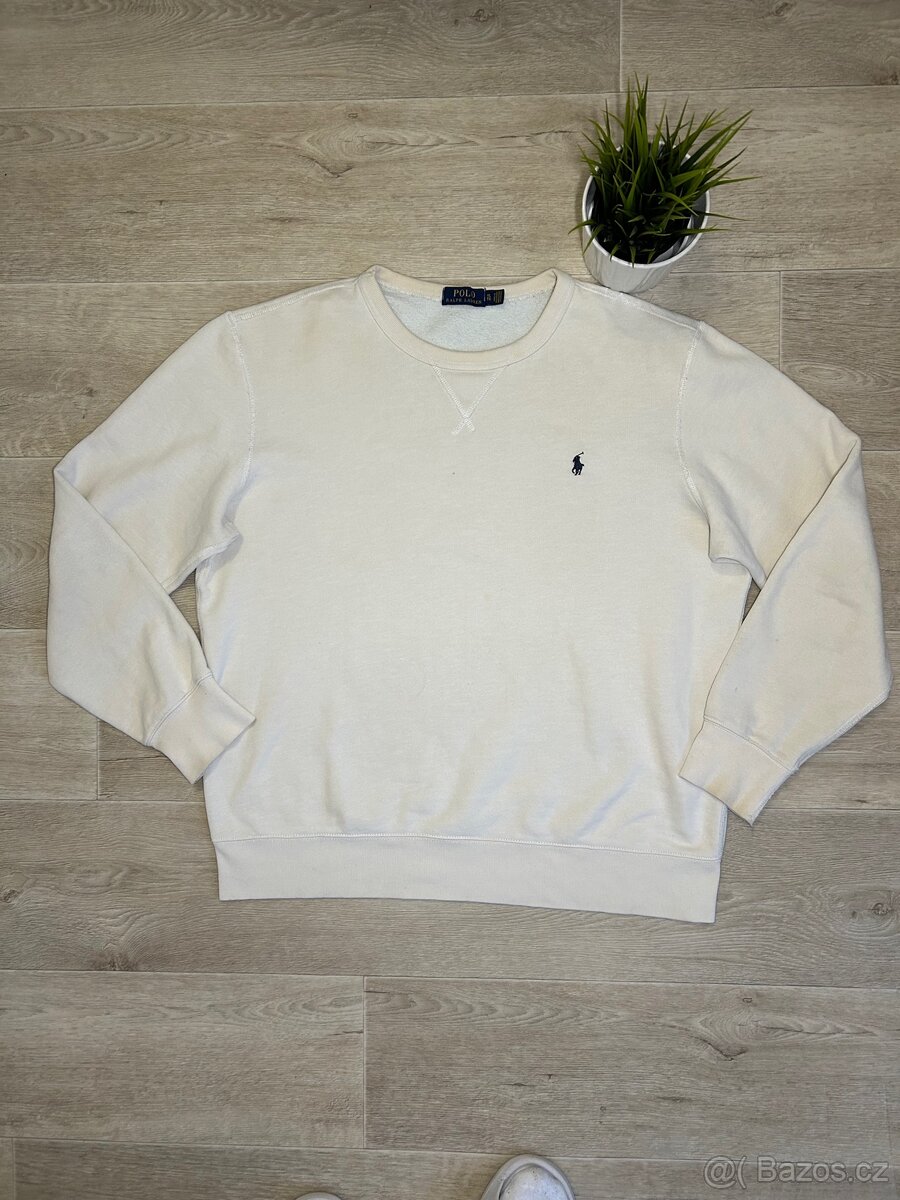 Ralph Lauren bílá mikina