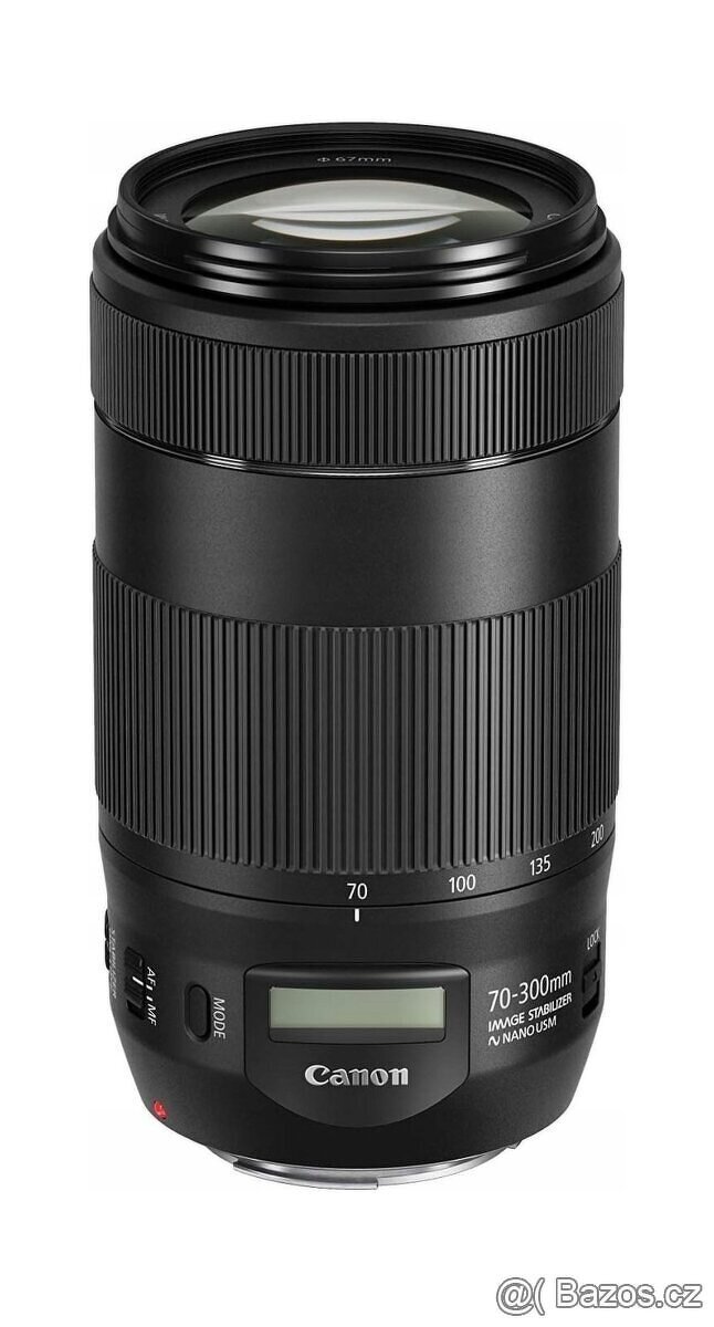 Objektiv Canon EF 70-300 mm f/4-5.6 IS II USM + clona