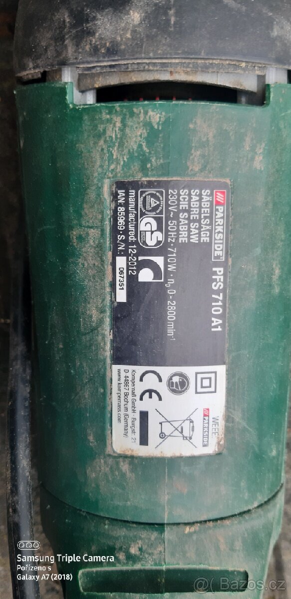 PARKSIDE PFS 710 A1 710W
