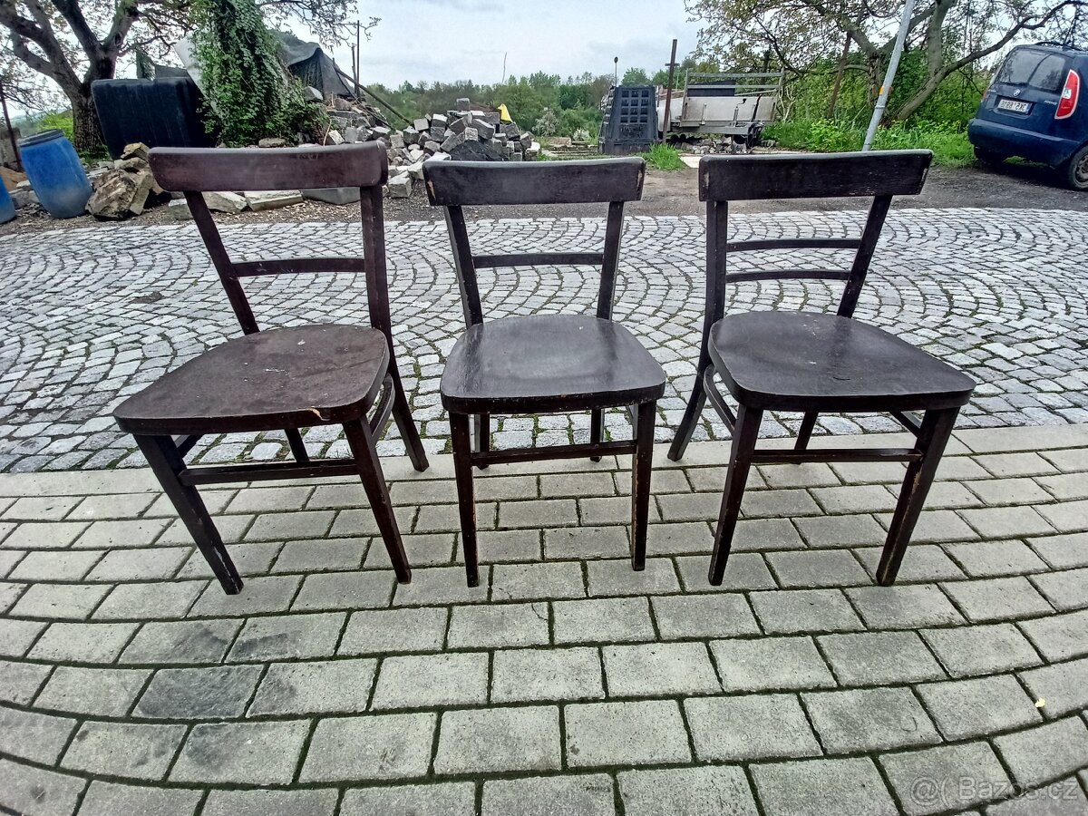 3x židle