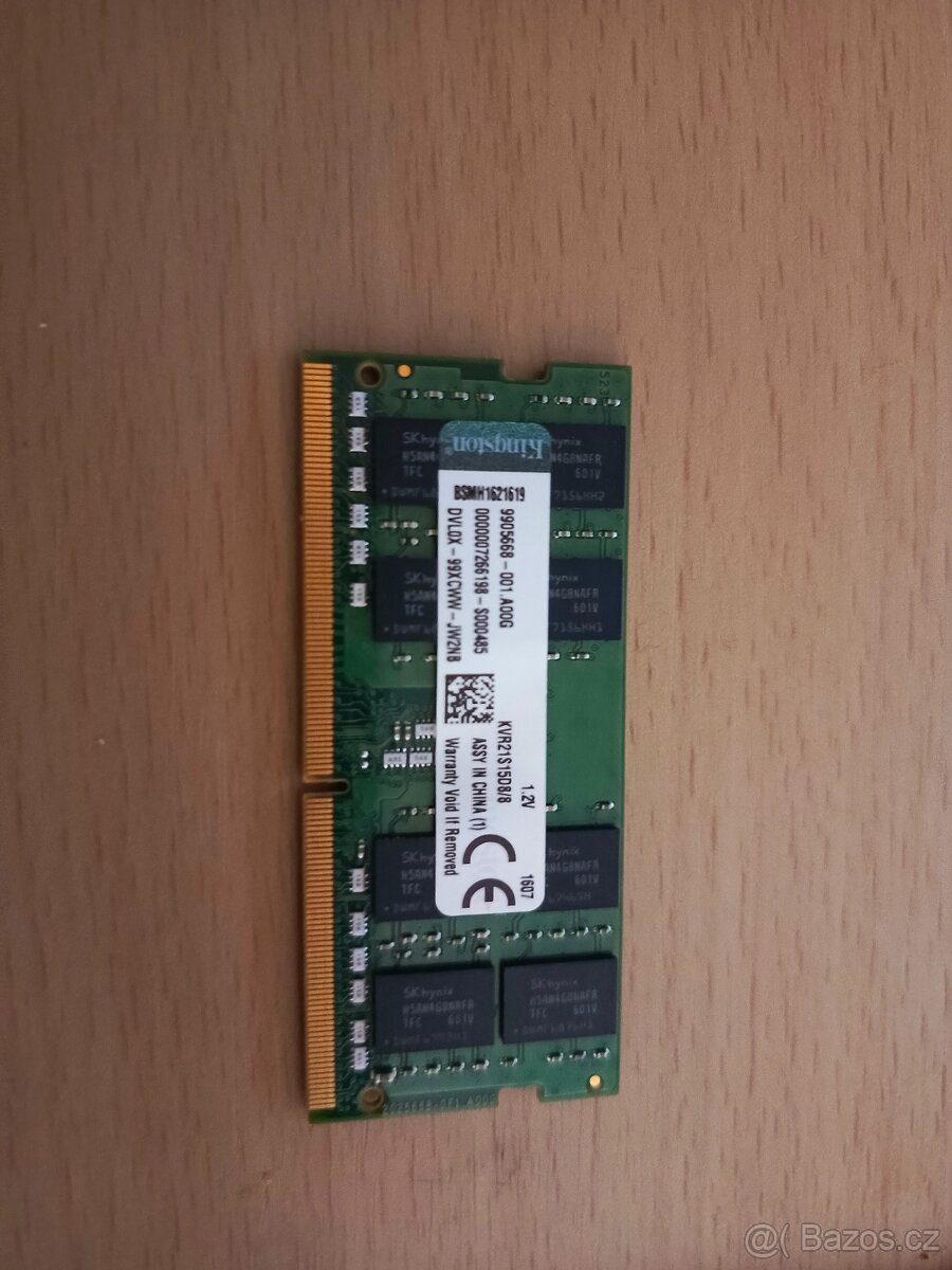 Prodám ramky Ddr4 do notebooku, 2133mhz