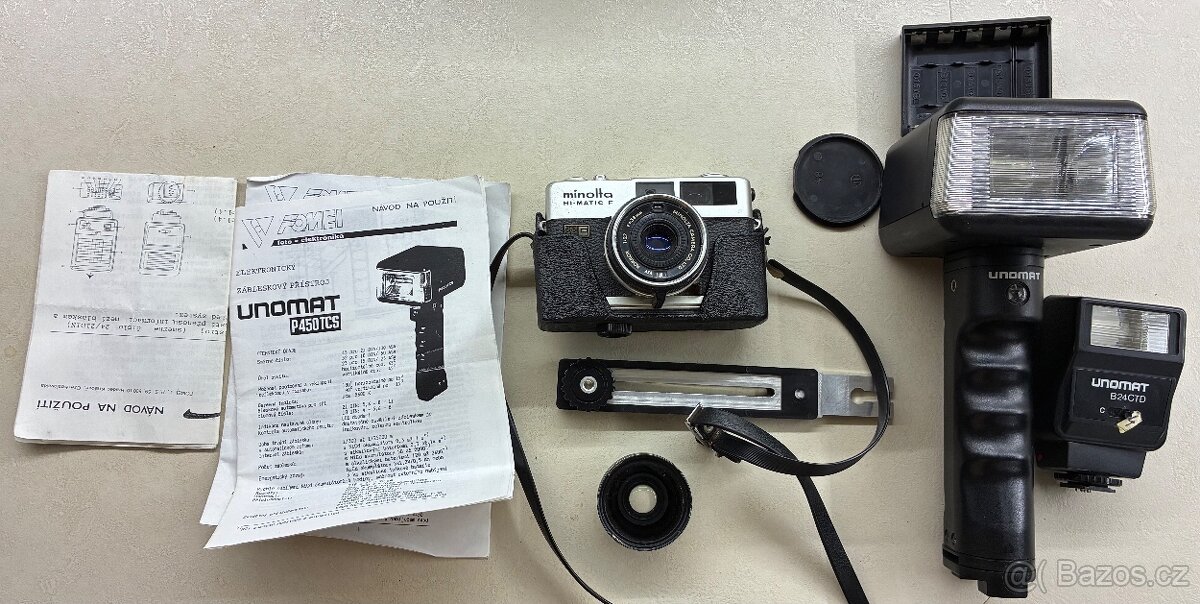 Minolta hi matic f s příslušenstvím