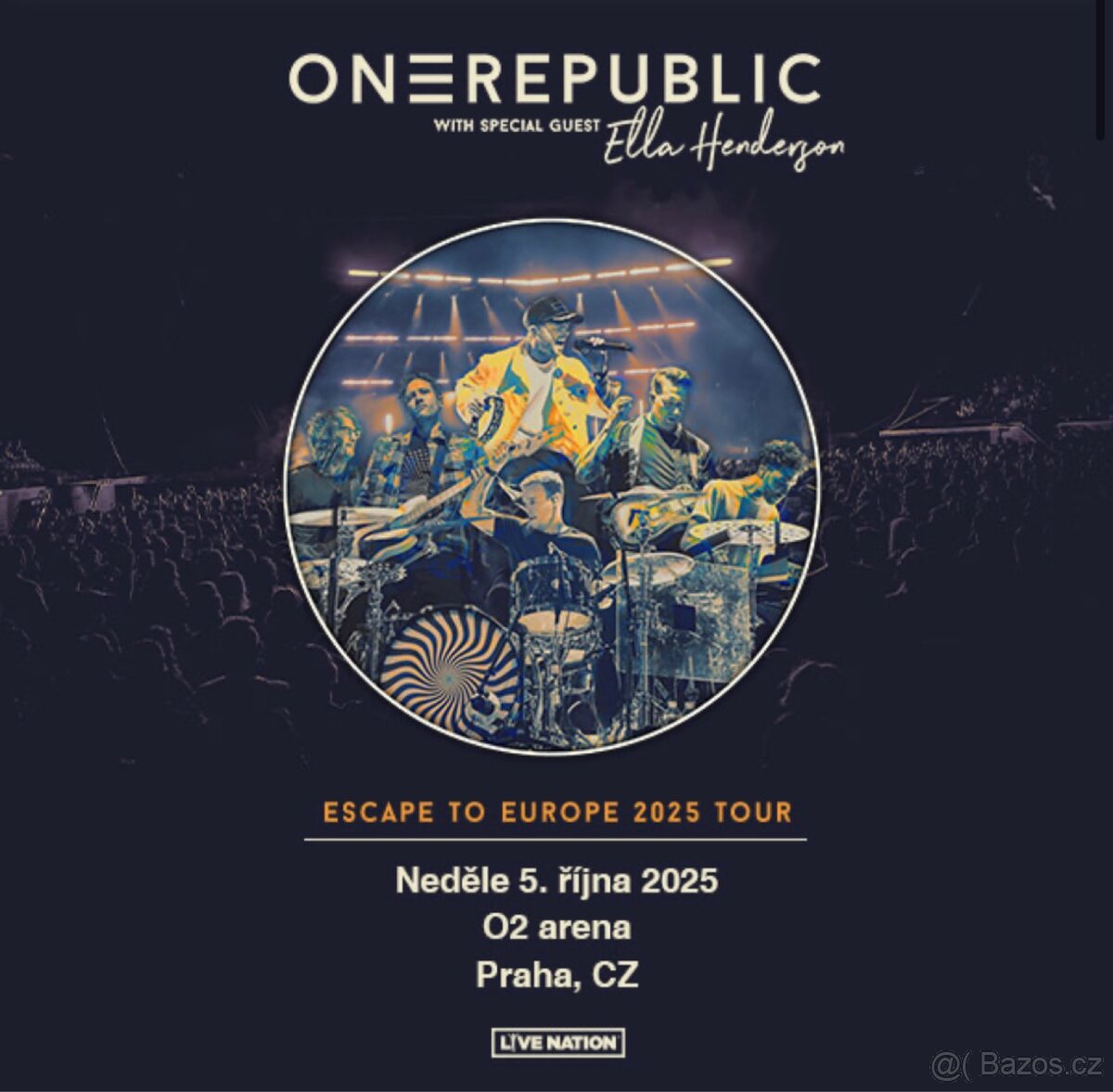 Lístek k sezení na One Republic