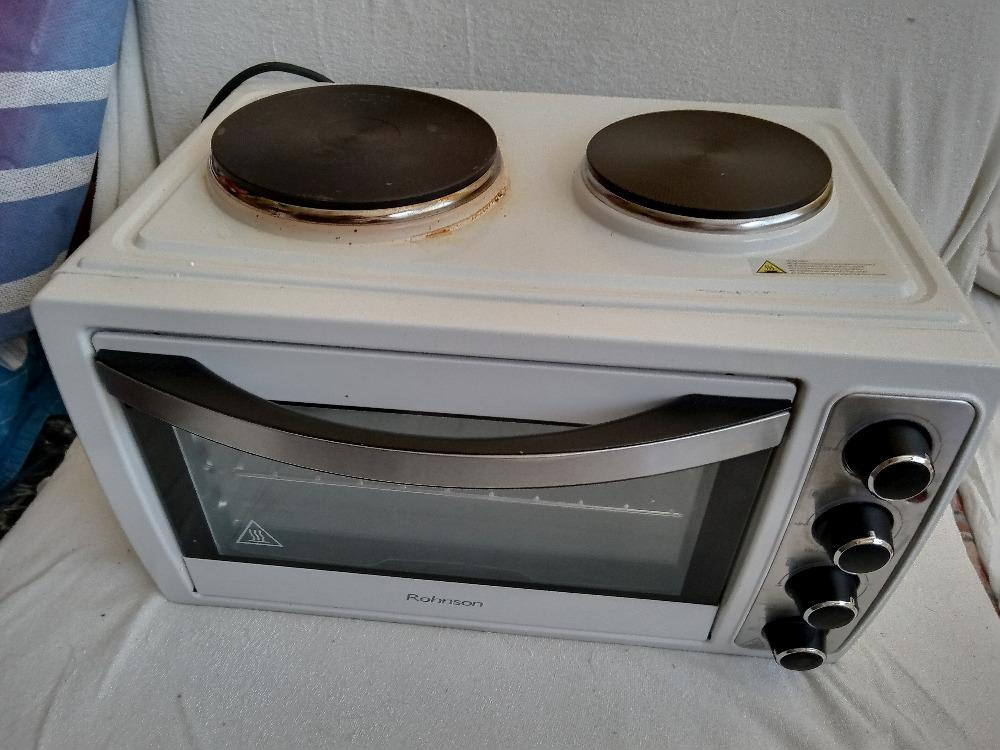 Mini trouba Rohnson a vařič, malá a lehká