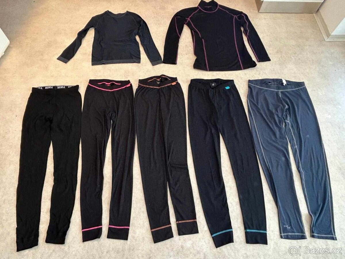 Dámské termooblečení, funkční, sportovní trika a kalhoty-S-M
