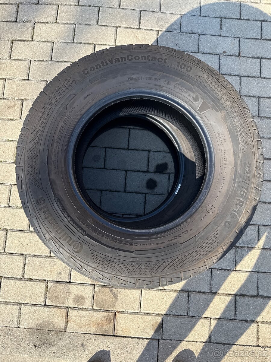2x Letní pneu Continental 225/75 r16c - [8.9. 2025]