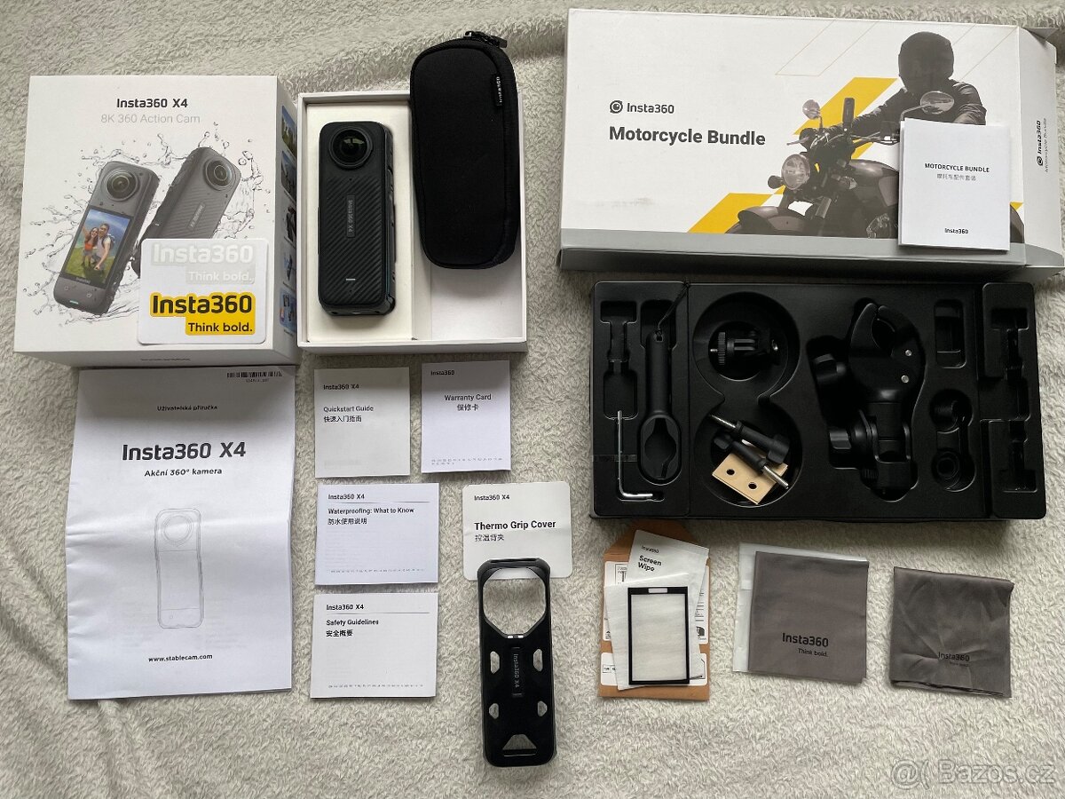 Kamera Insta360 X4, jako nová