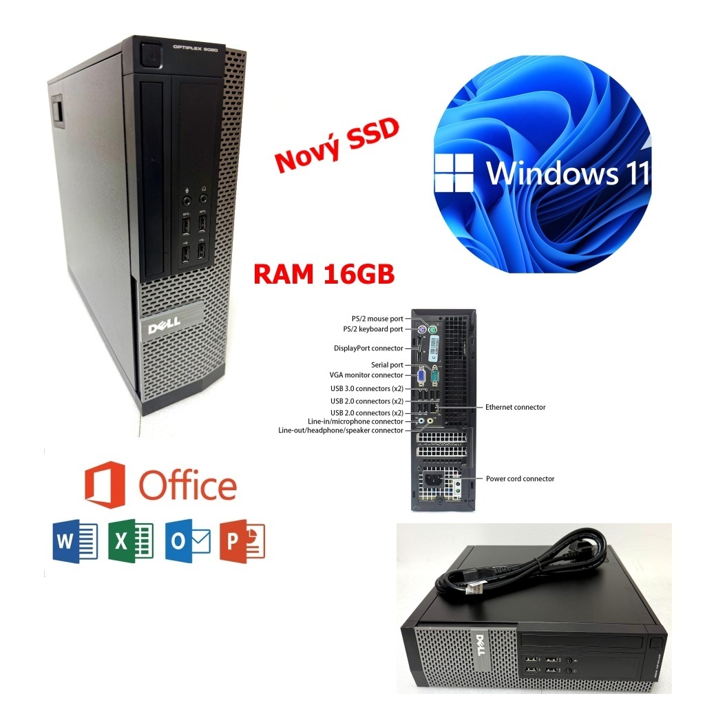 DELL i5,16GB RAM,novy SSD 240GB,W11,záruka