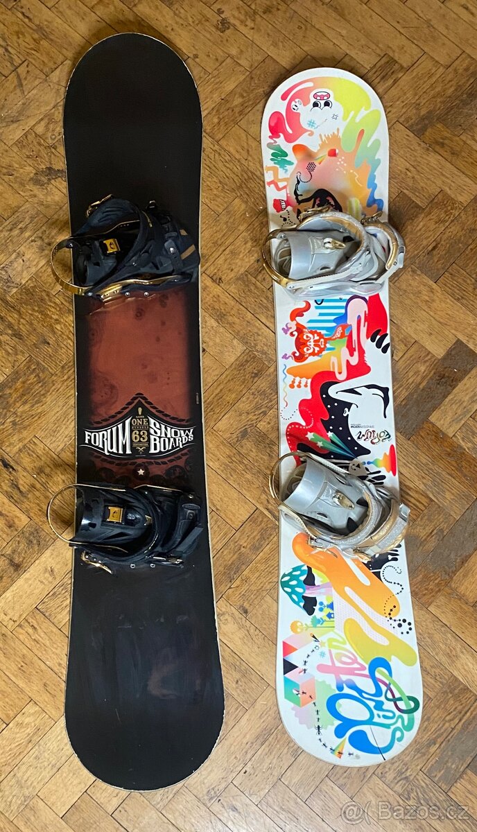 Dámský a pánský snowboard značky Forum
