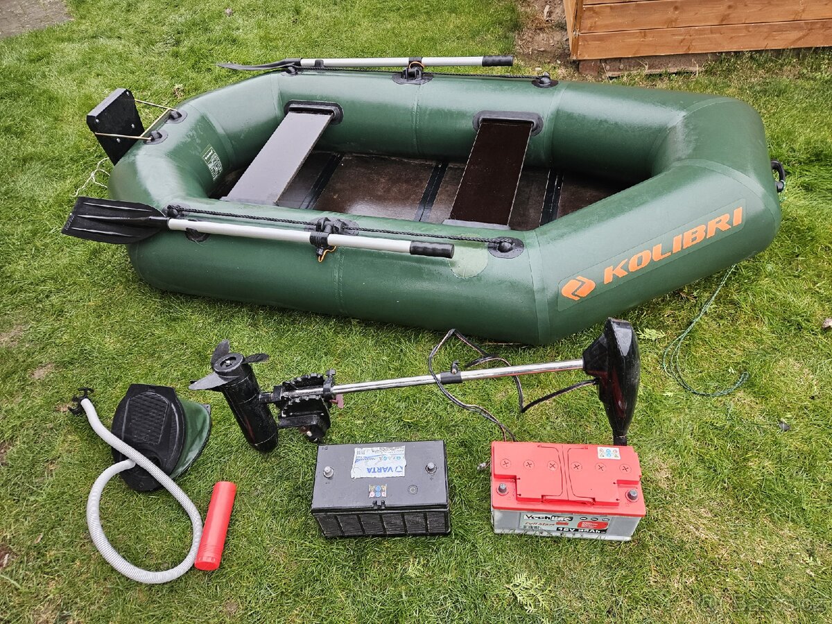 Člun kolibri 240 cm + motor + baterie