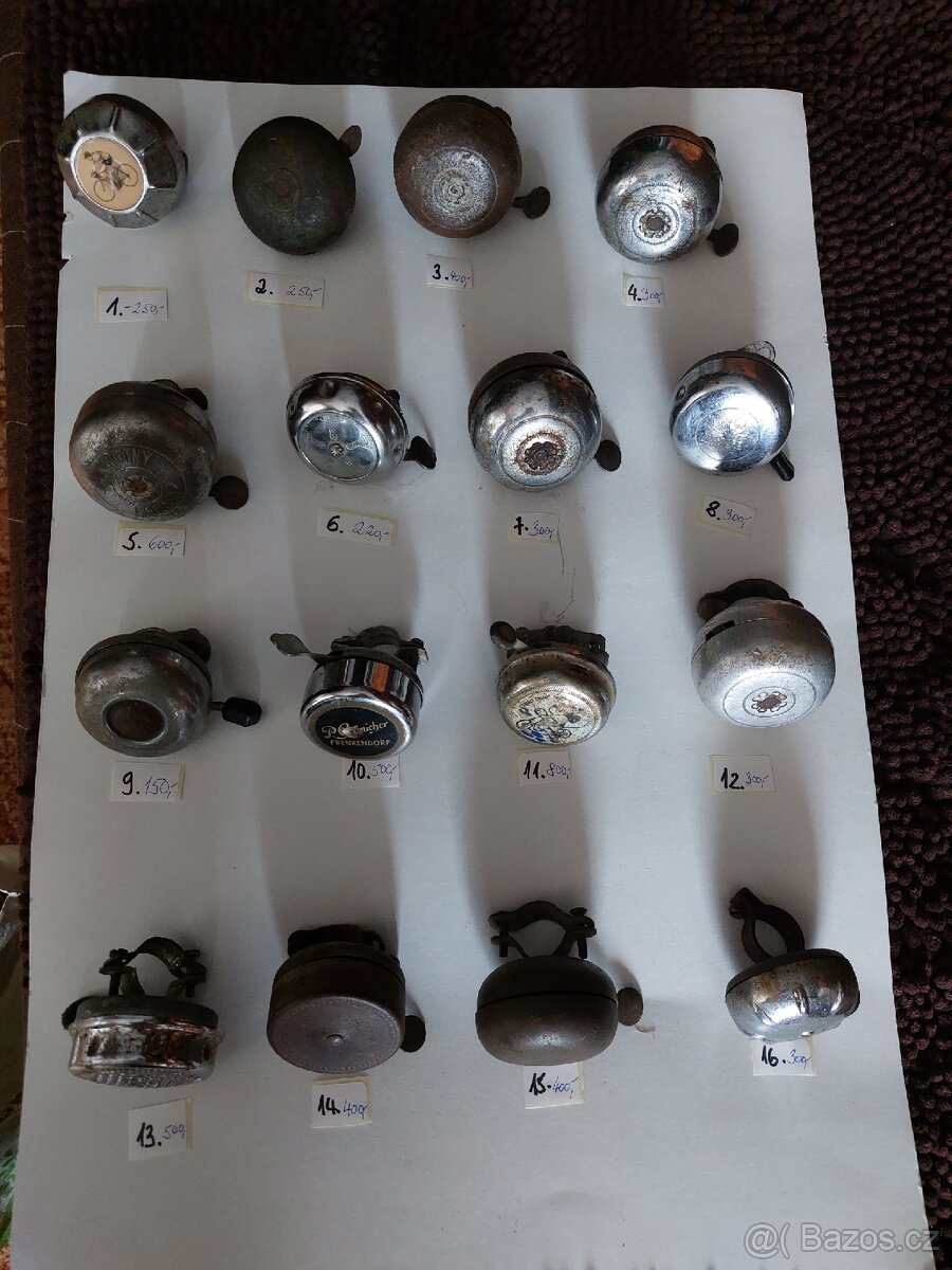 Staré zvonky na kola