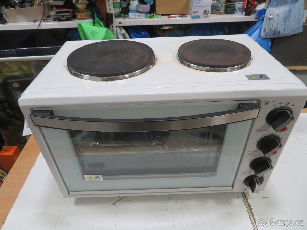 Mini trouba + vařič 2 plotny ECG ET 3031