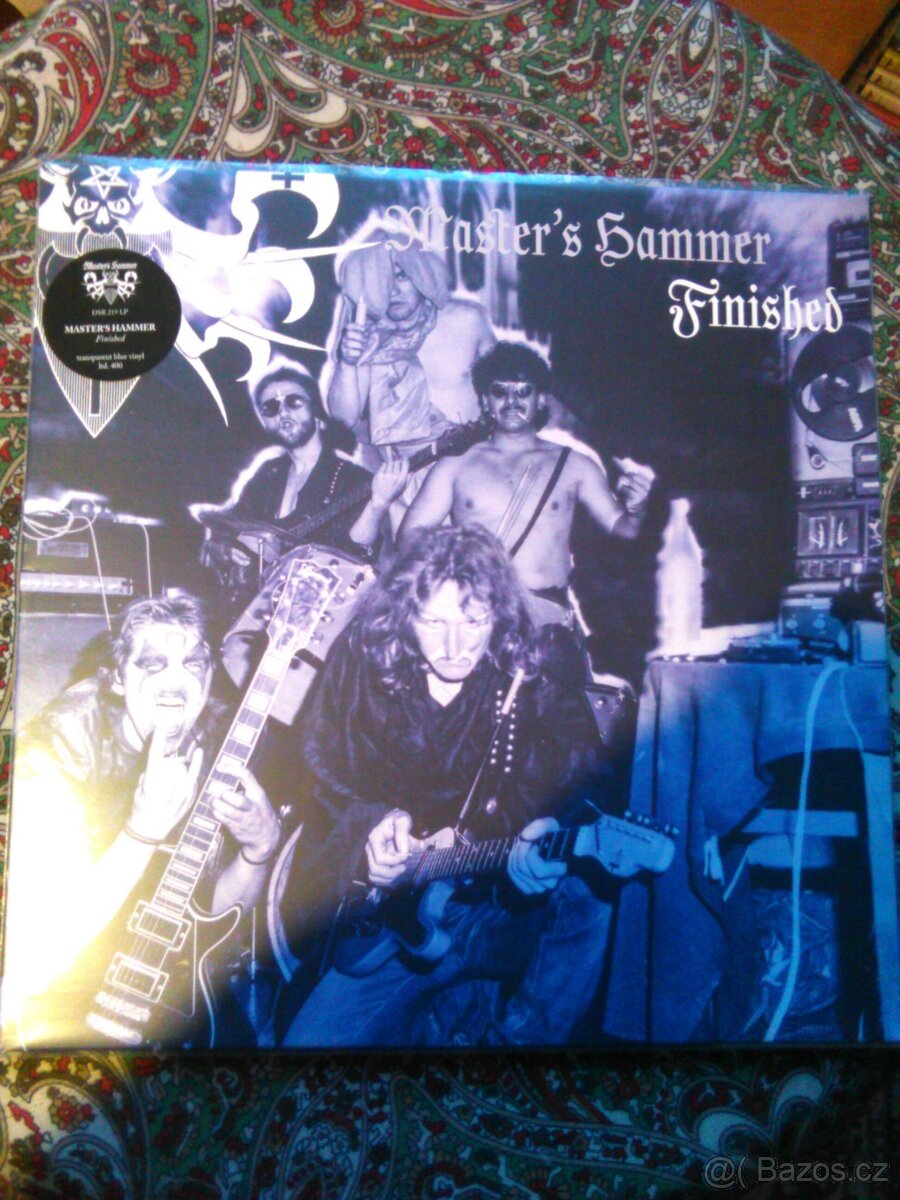 Prodám LP Master Hammer - Finished, MODRÝ VINYL, NOVÁ