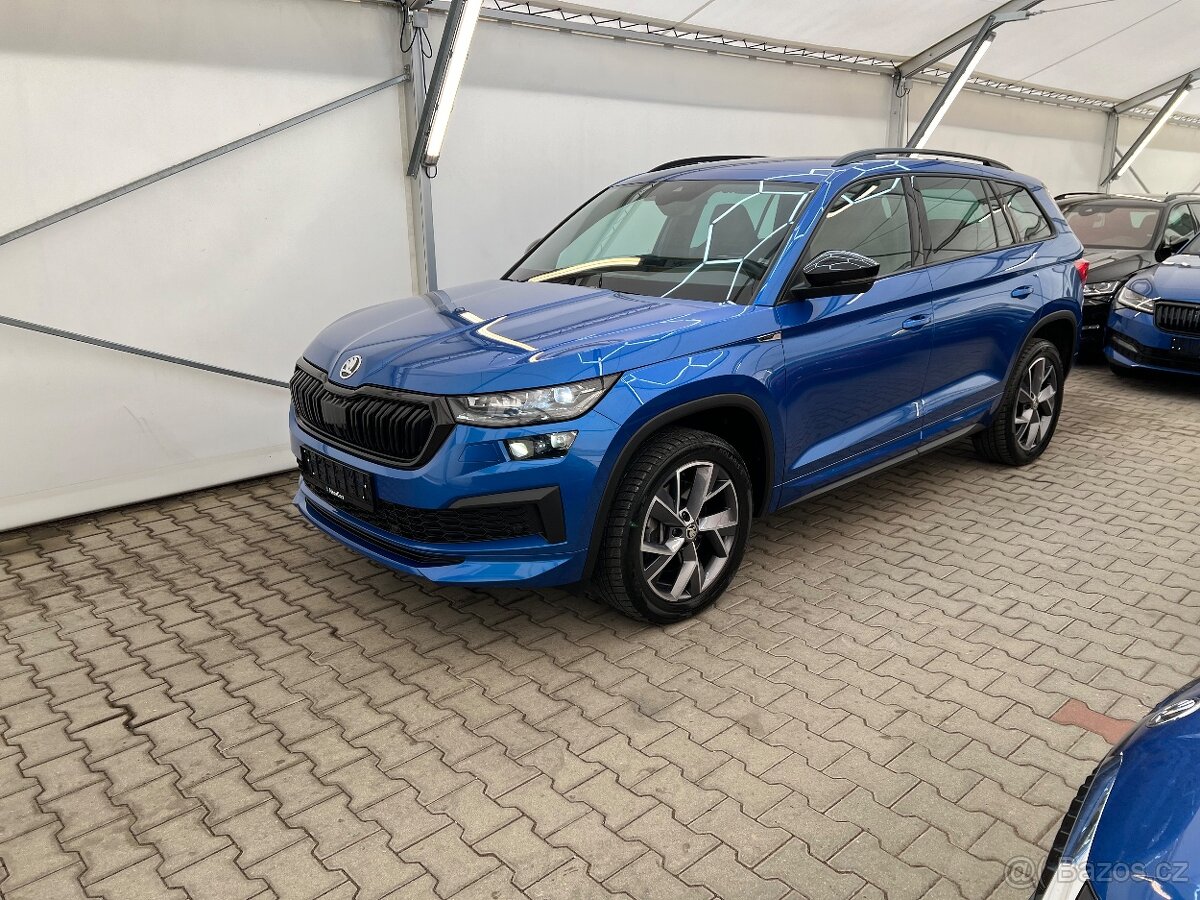 Škoda Kodiaq 2.0TDi,147kW,DSG,4x4,Sportline,LED,ACC,35TKM