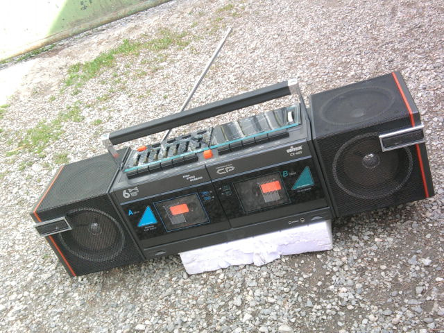 Starý RADIO-DVOJKAZEŤÁK so 6timi reproduktormi (80té r.)