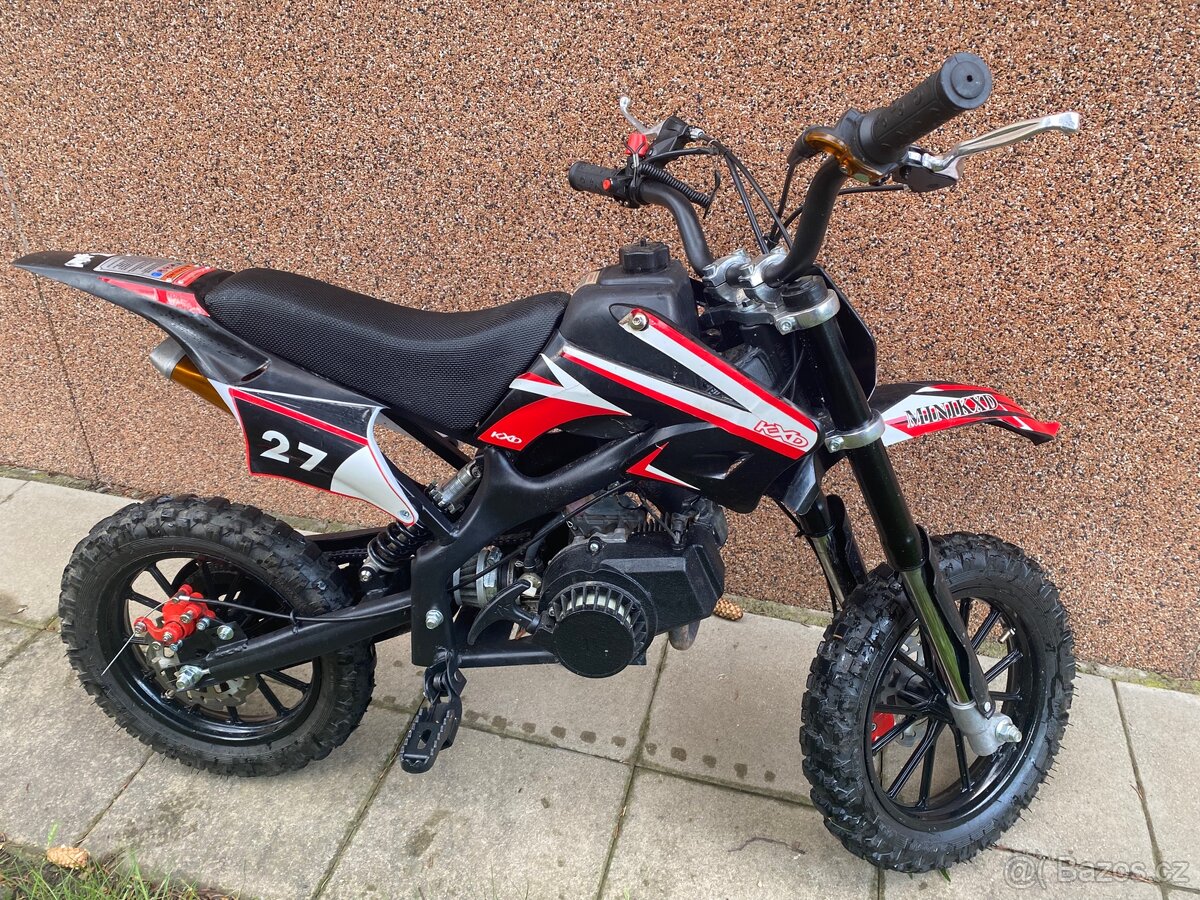 Dětská cross motorka KXD pro věk 6–9 let – TOP stav
