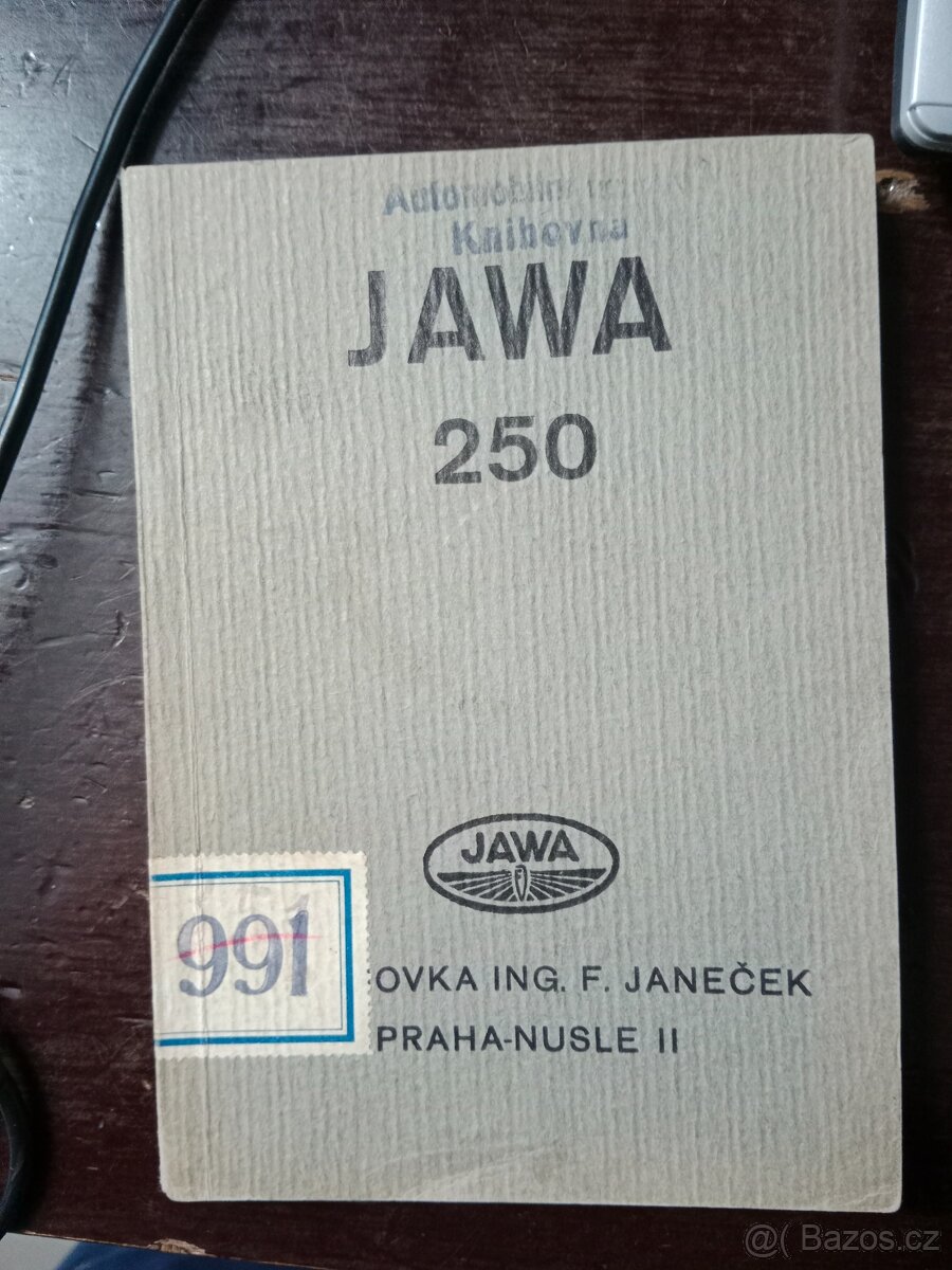 Jawa 250 Předválečná - A1 Stav - Manuál k jízdě..
